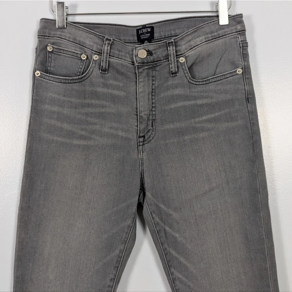 J. Crew Gray High Rise Skinny Jeans Women's 29